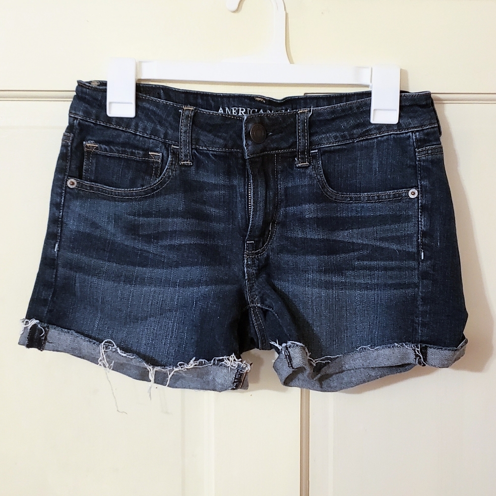 Blue Jean Shorts American Eagle Stretch